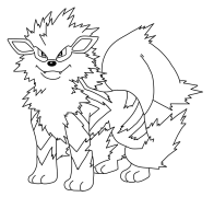 Arcanine Tô Màu Trực Tuyến